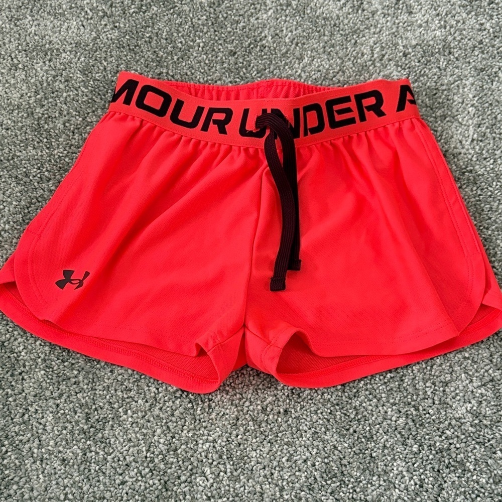 Girls Under Armour Hot Pink Shorts
